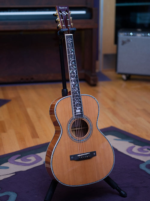 Shelton Acoustic Guitar S0-C all-solid Cedar Top boutique acoustic guitar